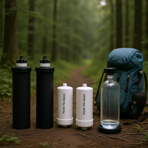 Filtre de purification d'eau extérieur, lot de 4 cartouches de rechange pour système à gravité, charbon actif, défluorisation - Product Image 2