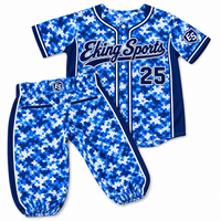Ensemble de baseball en twill à rayures fines orange avec impression par sublimation, patchs appliqués personnalisés, short et chemise d'uniforme de baseball d'été