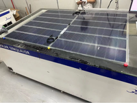 Module photovoltaïque BIPV sans cadre haute efficacité transparent et coloré 450W 500W 550W, panneau solaire BIPV pour façade en verre de bâtiment