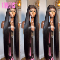 Perruques Lace Front HD 250 densité, noires naturelles, lisses, pour femmes, perruque de cheveux humains 13x4, pré-épilée, sans colle, perruques frontales en dentelle