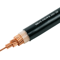 Câble d'alimentation monophasé ZC-YJV 0.6/1kV 1x185mm² en cuivre XLPE haute capacité pour l'entrée principale des installations utilitaires