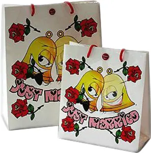 Wholesale Custom Paper Bags with Your own Logo Voice Recording Music Paper Bag Shopping Gift bags Factory Wholesale