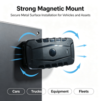 Traceur GPS magnétique intelligent 4G pour flotte d'entreprise WF102 avec surveillance vocale, géofencing et alerte de survitesse