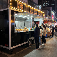 Remorque alimentaire commerciale de 12 pieds avec cuisine complète, remorque de concession mobile, remorque de restauration rapide à vendre