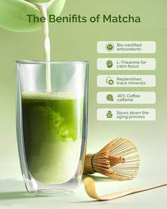 Té <span class=keywords><strong>Matcha</strong></span> Verde Japonés Uji al por Mayor, 100% Puro, Sin Azúcar, Extracto de Té <span class=keywords><strong>Matcha</strong></span>, el Mejor <span class=keywords><strong>Matcha</strong></span> Orgánico de Grado Ceremonial de Guizhou - Product Image 3