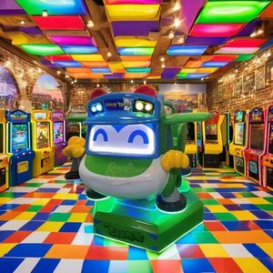 Máquina recreativa eléctrica giratoria comercial más popular, operada con monedas, para entretenimiento infantil, de plástico, con movimiento de balanceo, en inglés. - Product Image 2