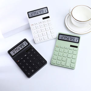 Calculatrice de bureau, d'école et de maison personnalisée avec écran LCD, boutons sensibles, alimentation solaire et batterie, calculatrice standard à double alimentation - Product Image 2