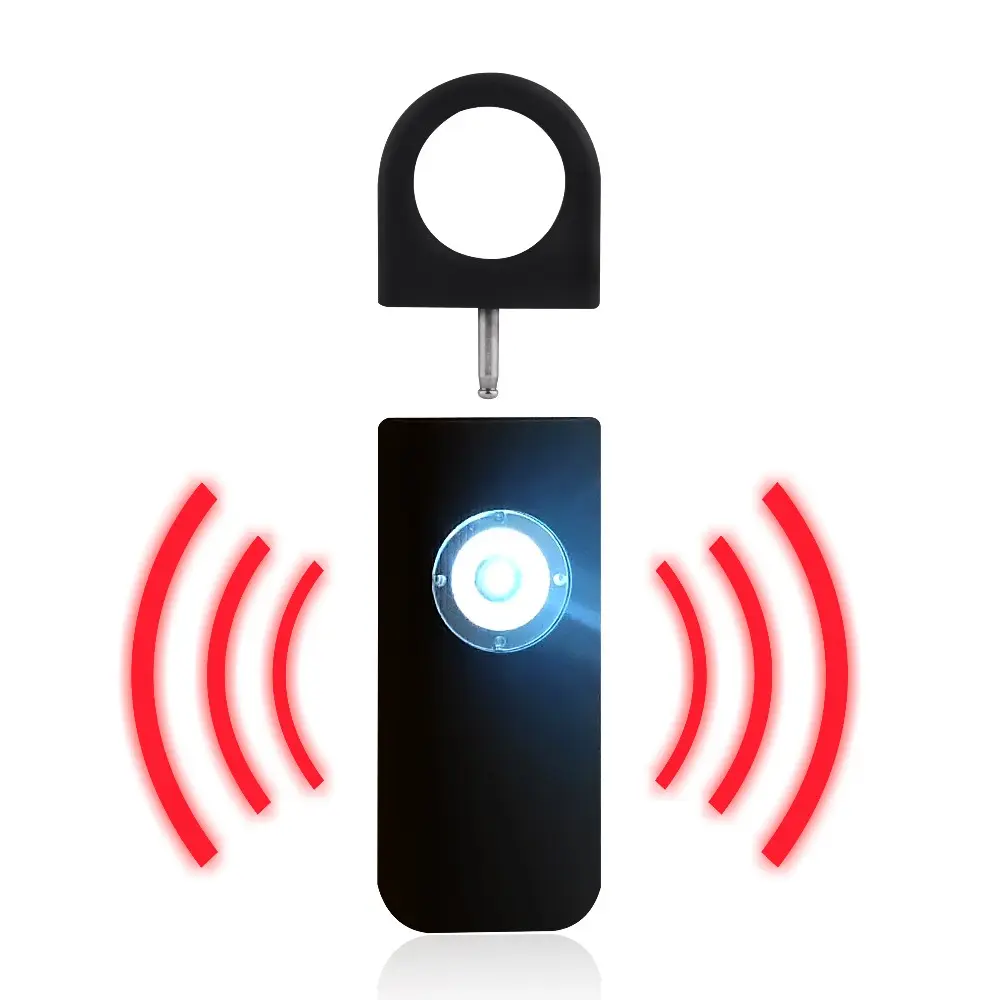 L-185 Selbstverteidigung sicherheit 125db hochwertige CE ROHS Taschenlampe Schlüssel bund persönlicher Alarm für ältere Sicherheit