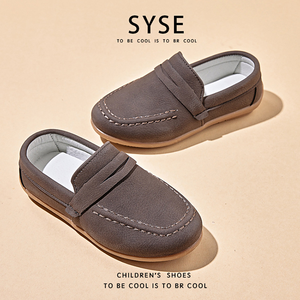 Осенние повседневные замшевые туфли для мальчиков, детские туфли-лоферы на плоской подошве - Product Image 5