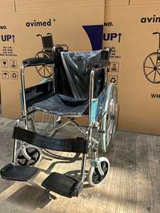 Silla <span class=keywords><strong>de</strong></span> <span class=keywords><strong>Ruedas</strong></span> Manual Plegable Modelo 809 <span class=keywords><strong>de</strong></span> Acero Cromado para Fácil Transporte - Product Image 4