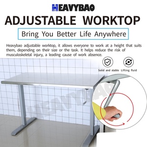 Heavybao Banco da Lavoro Portatile in Acciaio Inox <span class=keywords><strong>di</strong></span> Grado Alimentare con <span class=keywords><strong>Piano</strong></span> Regolabile, 4 Ruote con Freni e Ripiano Rimovibile per Uso in Cucine Commerciali - Product Image 5