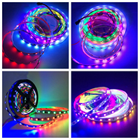 WS2811 RGB IC умная Светодиодная лента 12 В 60 светодиодов IP20 Адресуемая цветная световая лента мечты
