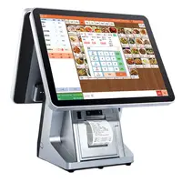 Hot 15 ''Windows Kassa Met 58Mm Printer Supermarkt Touch Screen Kassa Pos Systeem