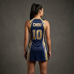 Uniforme de Netball Personalizado Ligero para Mujer, Sin Mangas, de Spandex y Poliéster, con Estampado por Sublimación, Tirantes en el Cuello, para Todas las Temporadas, Nuevo - Product Image 2