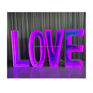 <span class=keywords><strong>Fabuloso</strong></span> espejo de boda Infinite Welcome Sign Backdrop Stand Arched Led Light Backdrop Stand Decoración - Product Image 5