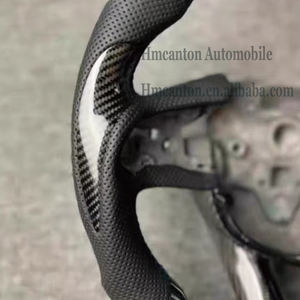 Popular Products Modification Carbon Fiber Perforated Leather Grip Steering <b>Wheel</b> Fit for Cadillac Ct4 Ct5 Auto Steering <b>Wheel</b> - Product Image 4