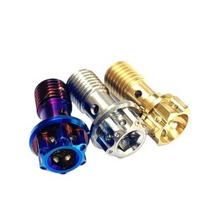 Fabricant Fournisseur Support Personnalisation M10x1.25 Boulons Titane Étrier de Frein Boulon <span class=keywords><strong>Banjo</strong></span> Vis de Vidange d'Huile/Vis Creuse - Product Image 5