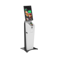 Terminal de Pago de Autoservicio con Pago en Efectivo/Tarjeta, Kiosco con SDK Intel Core I5 para Restaurantes de Comida Rápida
