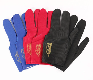 Gants de billard à trois doigts, gants de préhension pour queue de billard, logo personnalisé, couvre-mains en néoprène pour l'entraînement au snooker - Product Image 2