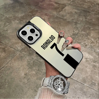 Advanced Colored Silver IMD laser Football Superstar numéro 7 maillot PC coque de téléphone pour iphone 11 12 13 14 15 plus/pro/pro max