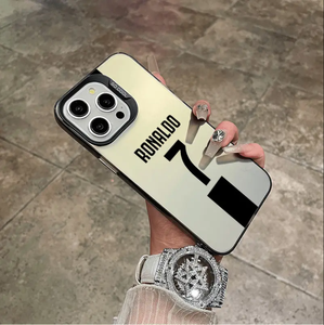 Geavanceerde Gekleurde Zilveren Imd Laser Voetbal Superster Nummer 7 Jersey Pc Telefoon Hoesje Voor Iphone 11 12 13 14 15 Plus/Pro/Pro Max - Product Image 3