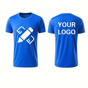 T-shirt personnalisé en polyester à séchage rapide, impression sur mesure, service OEM ODM, respirant, léger, vêtements de sport pour la salle de gym - Product Image 4
