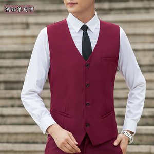Gilet da Matrimonio in Poliestere alla Moda per Uomo, Gilet Formale da Completo Maschile, Gilet da Uomo - Product Image 6