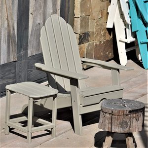Plastic Folding Adirondack Chair | Adult-Size, Weather Resistant for Patio Deck Garden, Backyard & Lawn Furniture