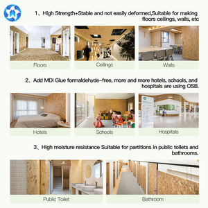 TOPOCEAN 4 * 8ft <span class=keywords><strong>15</strong></span> 18 25 28 <span class=keywords><strong>mm</strong></span> Directo de fábrica Barato Impermeable <span class=keywords><strong>OSB</strong></span> 3 Chip Board Oriented Strand Board - Product Image 4