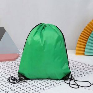 กระเป๋าเป้สะพายหลังแบบเชือกดึง โพลีเอสเตอร์ 210D ราคาโรงงานถูก กระเป๋าแบบมีเชือกดึงสำหรับกีฬา กระเป๋าเชือกดึงแบบสั่งทำเพื่อการส่งเสริมการขาย - Product Image 2