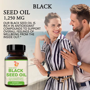 Compléments alimentaires naturels à base de plantes en gros d'usine avec huile de cumin noir, gélules d'huile de graines noires pour le système immunitaire - Product Image 5