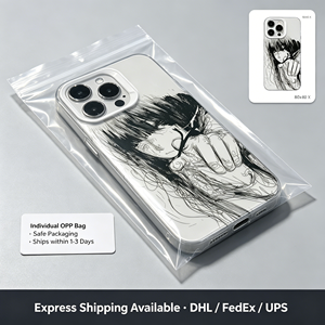 Coque antichoc en TPU transparent style anime avec ligne noire audacieuse, fille aux cheveux désordonnés et motif abstrait, pour <span class=keywords><strong>iPhone</strong></span> 17 16 15 14 Pro Max - Product Image 5