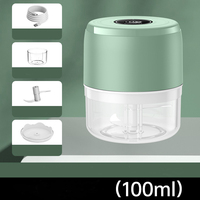 Mini hachoir à ail électrique portable de qualité alimentaire de 100/250 ml avec chargement USB