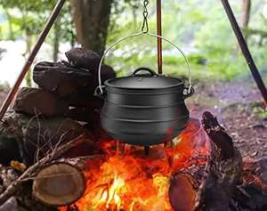 Pentola in Ghisa per Barbecue, Calderone della Strega, Pentola da Cucina in Ghisa, Forno Olandese Sudafricano - Product Image 5