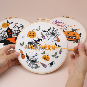 Kit de Matériel de Broderie DIY Série Citrouille Noël et Halloween – Artisanat Anglais Transfrontalier pour Point de Croix et Travail d'Aiguille - Product Image 6