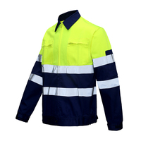 Vêtements de travail haute visibilité pour l'extérieur, veste de travail pour la construction, l'immobilier, jaune fluorescent, réparation automobile, uniforme de mécanicien d'usine