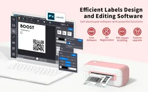 Phomemo PM246S มินิ impresora portatil เครื่องพิมพ์สติกเกอร์ไร้สายแบบพกพารูปแบบ<span class=keywords><strong>สี</strong></span>เครื่องพิมพ์ฉลากความร้อนใช้ในสำนักงาน - Product Image 2