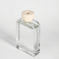 Bouteilles de diffuseur de bâton de roseau en verre de 200ml pour l'aromathérapie clair ambre brun noir blanc couleurs plat étanchéité sérigraphie