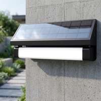 Lampe solaire LED NGW-12 avec diffuseur en polycarbonate, angle de faisceau de 20 degrés, détection de mouvement, gradation 25%, garantie 5 ans, bande longue