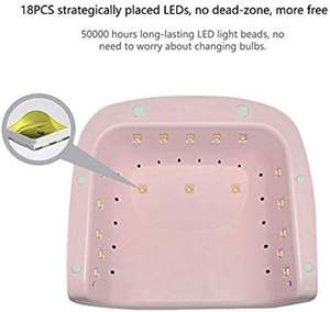 Lámpara UV LED Profesional de 48W de Alta Calidad para Uñas, Portátil, de Curado Rápido, para Manicura en Casa y Salones - Product Image 4