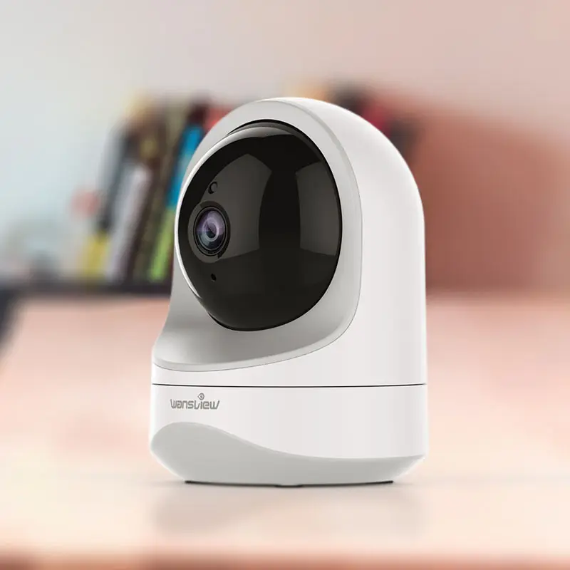 Caméra vidéo pour bébé 3MP Smart Home Caméra panoramique/inclinable à 360 degrés Vision nocturne Détection de mouvement Audio bidirectionnel Application cloud