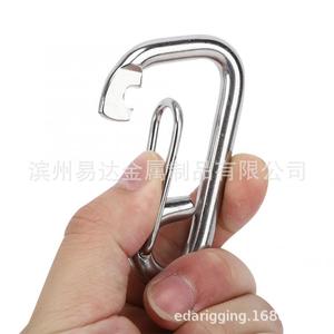 Mosquetón de Acero Inoxidable con Resorte E20178, Gancho de Escalada para Uso General en Exteriores - Product Image 5