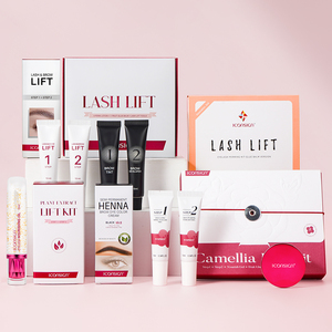 ICONSIGN <span class=keywords><strong>Kit</strong></span> de Rehaussement de Cils et Sourcils Végétalien 2en1, Permanente à Cils Étape 1 et 2, Extrait de Fleur Naturelle, Cystéamine, Kératine et Camélia - Product Image 6