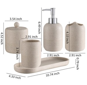 4-pieza cerámica conjunto <span class=keywords><strong>de</strong></span> accesorios <span class=keywords><strong>de</strong></span> baño <span class=keywords><strong>de</strong></span>-incluye jabón líquido o dispensador <span class=keywords><strong>de</strong></span> loción w/<span class=keywords><strong>cepillo</strong></span> <span class=keywords><strong>de</strong></span> dientes titular <span class=keywords><strong>de</strong></span> la vaso plato <span class=keywords><strong>de</strong></span> jabón - Product Image 2