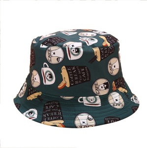 Chapeau réversible 100% coton, pour femme et homme, impression personnalisée, vente en gros, livraison directe depuis l'usine chinoise - Product Image 1