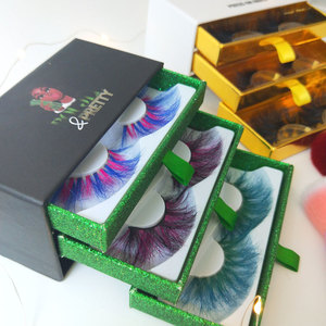 Newest Halloween <strong>Lashes</strong> Boxes Wholesale Customized Drawer Coffin Shape <strong>Lashes</strong> Boxes with 25mm Real <strong>Mink</strong> <strong>Lashes</strong> - Product Image 2
