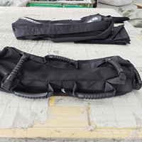 Sacs de sable noirs VIGFIT pour entraînement de force, compétition de gym, 10-50 kg, poids réglables, avec poignées