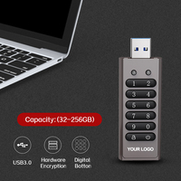 Unidad flash USB segura Hardware Contraseña Memory Stick Cifrado Pen Drive USB Stick 3,0 32GB 64GB 128GB 256GB USB cifrado