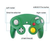 Contrôleur de jeu filaire design avec fonction de vibration pour le contrôleur Gamecube Classic Design adapté à la console de jeu NGC