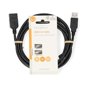 <b>Usb</b> <b>2.0</b> Extension <b>Cable</b> <b>Usb</b> A Male To <b>Usb</b> A Female 3m - Product Image 2
